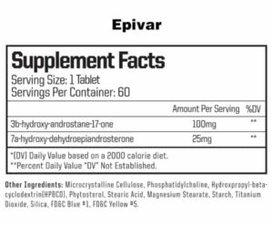 epivar ingredients